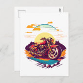 Carte Postale Harley-Davidson 1 (Devant / Derrière)