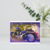 Carte Postale Harley-FatBoy-1998 Motorcycle (Debout devant)