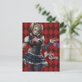 Carte Postale Harley Quinn Avec Dice Fuzzy (Debout devant)