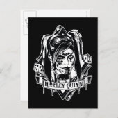 Carte Postale Harley Quinn Badge (Devant / Derrière)