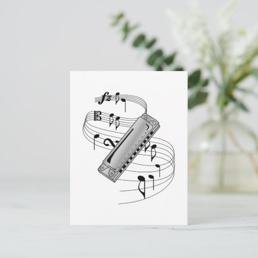 Carte Postale Harmonica (Debout devant)