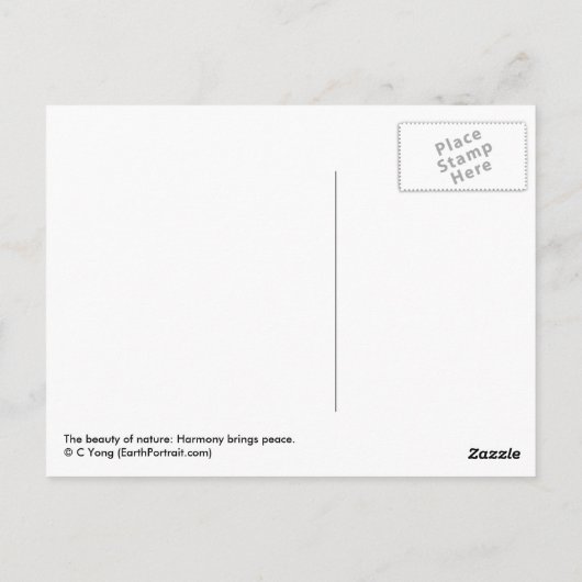 Carte Postale Harmonie (Dos)