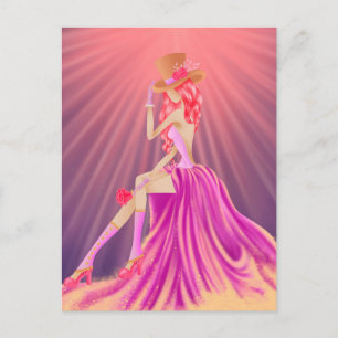 Carte Postale "Harmonie dans la Poussière d'Étoiles" Une Reine G