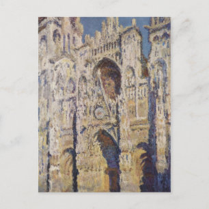 Carte Postale Harmonie en bleu et or Claude Monet
