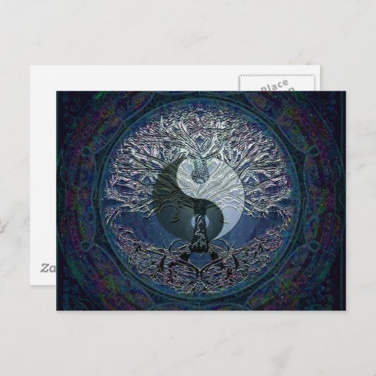 Carte Postale Harmonie, Équilibre, Tranquillité (Devant / Derrière)