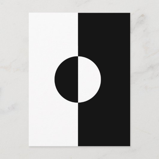 Carte Postale Harmonie noire et blanche (Devant)