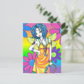 Carte postale "Harmony" Arc-en-ciel Flower Fairy (Debout devant)