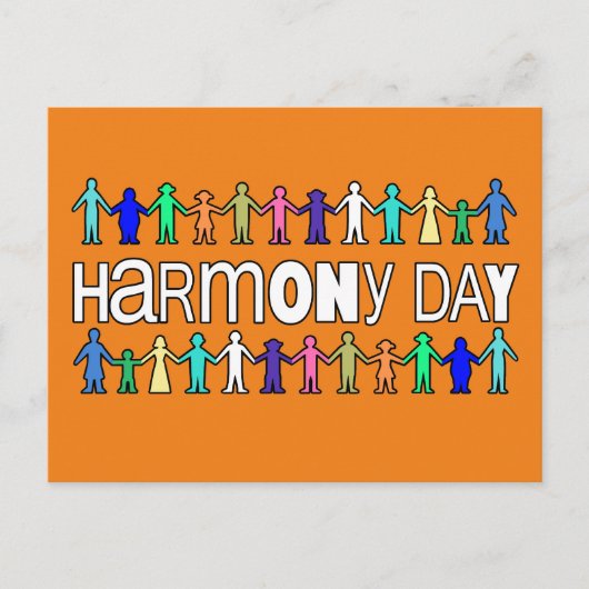 Carte Postale Harmony Day Australie (Devant)