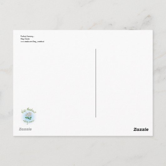 Carte postale Harmony parfaite (Dos)