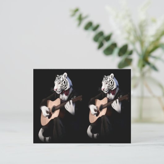 Carte Postale Harmony Tiger – Elegant Postcard Design (Debout devant)