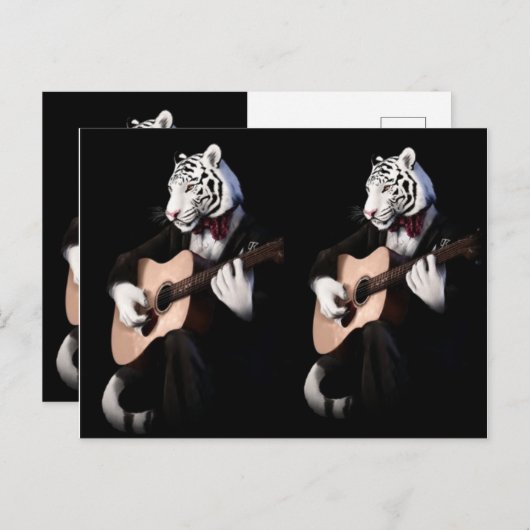 Carte Postale Harmony Tiger – Elegant Postcard Design (Devant / Derrière)