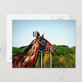 Carte postale Harness Racing (Devant / Derrière)
