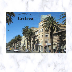 Carte postale Harnet Avenue Asmara Érythrée