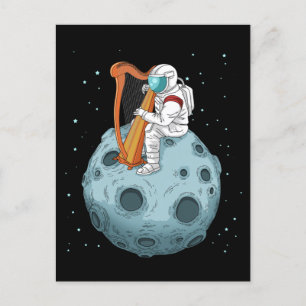 Carte Postale Harp Joueur Cadeaux Filles Harpist Cadeaux Cadeaux