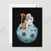 Carte Postale Harp Player (Devant / Derrière)