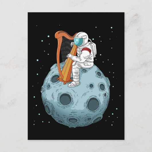 Carte Postale Harp Player (Devant)