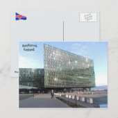Carte Postale Harpa Concert Hall, Reykjavik, Islande. (Devant / Derrière)