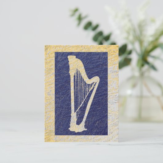 Carte Postale Harpe 1 (Debout devant)