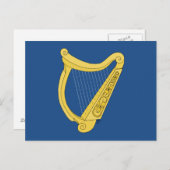 Carte Postale Harpe irlandaise (Devant / Derrière)