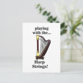 Carte Postale Harpe musicale Instrument Harpe (Debout devant)
