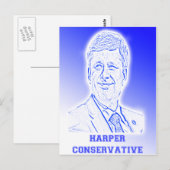 Carte Postale Harper conservateur (Devant / Derrière)