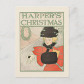 Carte Postale Harper’s Christmas Vintage 1896 (Devant)