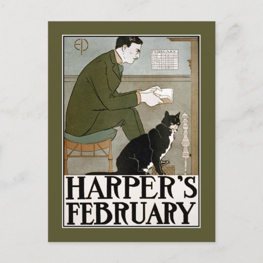 Carte postale : Harper's February by Edward Penfie (Devant)