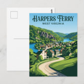 Carte Postale Harpers Ferry États-Unis (Devant / Derrière)