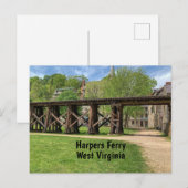 Carte Postale Harpers Ferry Virginie-Occidentale (Devant / Derrière)