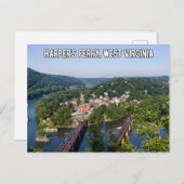 Carte postale Harper's Ferry West Virginia Travel (Devant / Derrière)