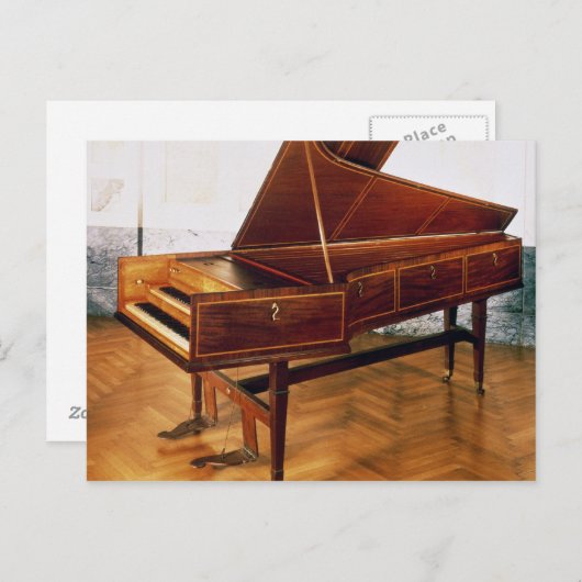 Carte Postale Harpsichord appartenant à Franz Joseph Haydn (Devant / Derrière)