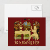 Carte Postale Harpsichord baroque (Devant / Derrière)