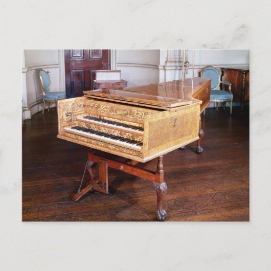 Carte Postale Harpsichord, par Jacob Kirckman, anglais, 1766 (Devant)