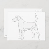 Carte Postale Harrier prêt pour la conception couleur (Devant / Derrière)