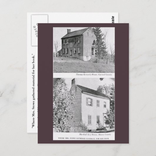 Carte Postale Harriet Beecher Stowe (Devant / Derrière)