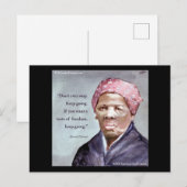 Carte Postale Harriet Tubman & Citation (Devant / Derrière)