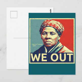 Carte Postale Harriet Tubman Nous sommes libres Portrait histori