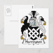 Carte Postale Harrington Family Crest (Devant / Derrière)