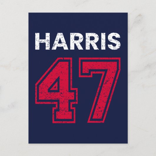 Carte Postale Harris 47 I - Kamala Harris Pour Président (Devant)