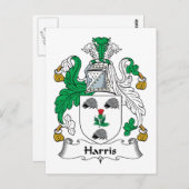 Carte Postale Harris Family Crest (Devant / Derrière)