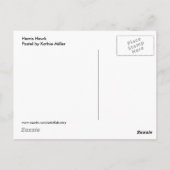 Carte Postale Harris Hawk - pastel (Dos)