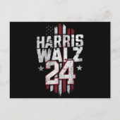Carte Postale Harris Walz 2024 Kamala Harris 2024 Tim Walz 2024  (Devant)
