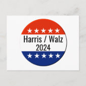 Carte Postale Harris Walz Élection 2024 (Devant)