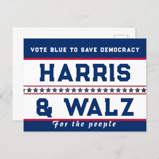 Carte postale Harris & Walz Election 2024