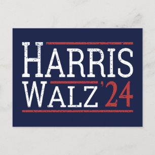 Carte Postale Harris Walz Election 2024 I