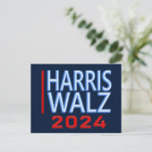 Carte Postale Harris Walz Élection Présidentielle 2024 (Debout devant)