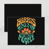 Carte Postale Harris Walz Président des élections de 2024 Kamala (Devant / Derrière)