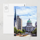 Carte Postale Harrisburg PA - Capitol vu de State Street (Devant / Derrière)