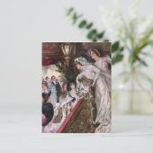 Carte Postale Harrison Fisher : Attrapez le bouquet nuptial (Debout devant)