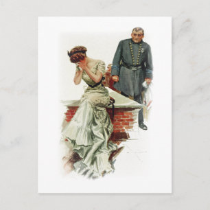 Carte Postale Harrison Fisher Girl When a Man Marries Jilt